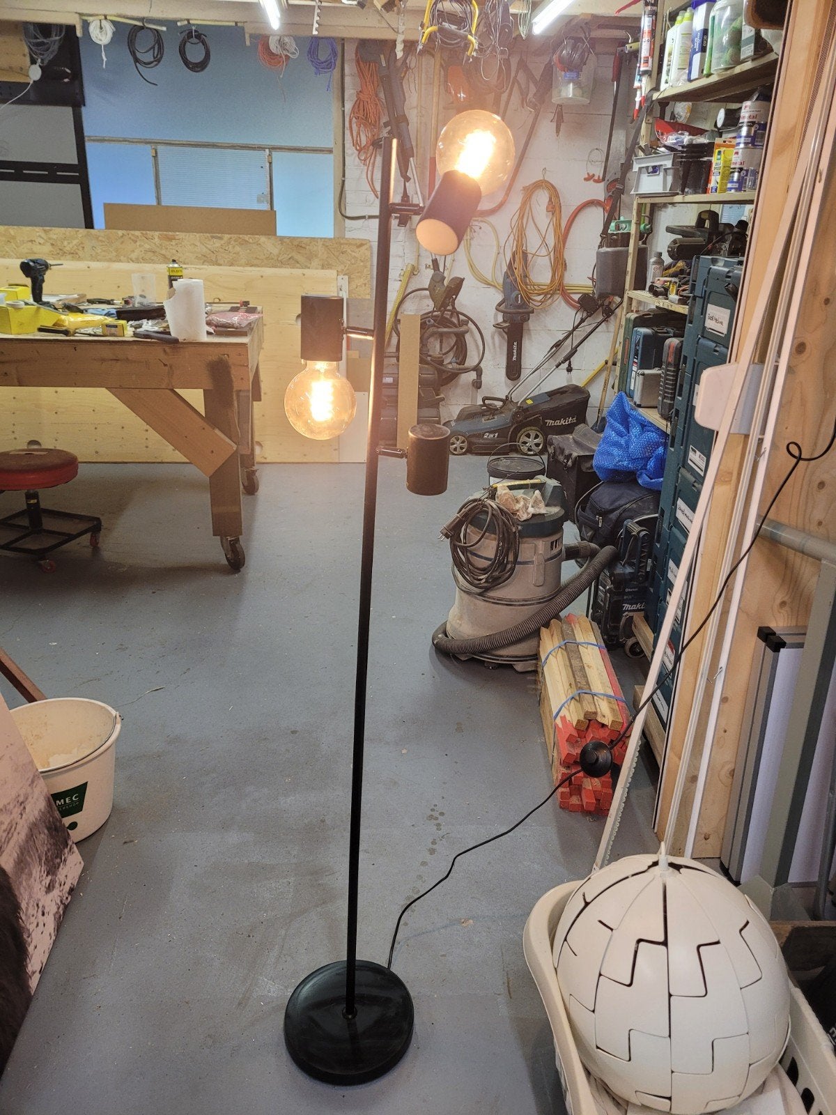 staande lamp, Ophalen, 100 tot 150 cm, E27 (groot), Zo goed als nieuw