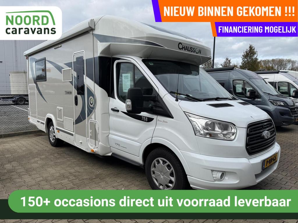 Chausson 758 TITANIUM AUTOMAAT, QUEENSBED, HEFBED, 20396 KM, Automaat, Diesel, Elektrische ramen, Airbags