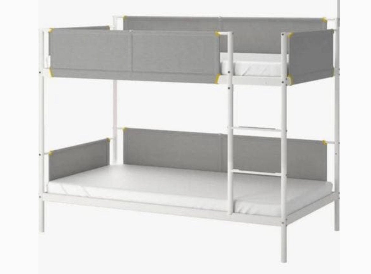 Ikea Vitval stapelbed (inclusief matrassen), Ophalen, 90 cm, 160 tot 180 cm, Tweepersoons