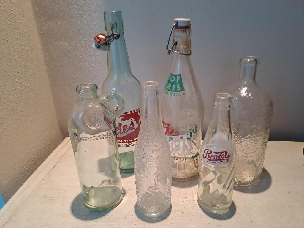 Diverse oude limonade flessen | limonadefles, Verzamelen, Ophalen, Gebruikt, Gebruiksvoorwerp