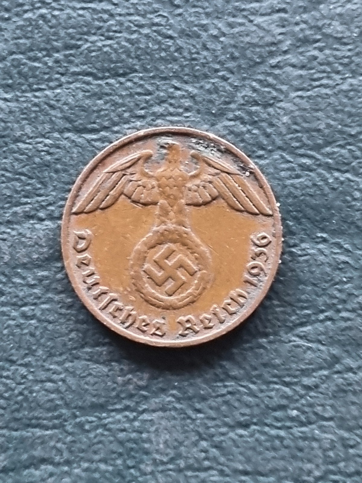 Duitsland 1 reichspfennig 1936 F met hakenkruis, Ophalen of Verzenden, Duitsland