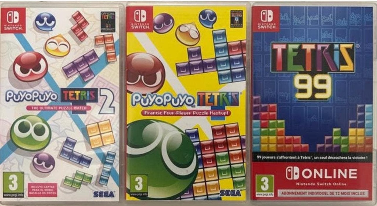 Nintendo Switch, Puyo Puyo 1 & 2 en Tetris Games, Ophalen of Verzenden, Zo goed als nieuw, Switch Original, Met games