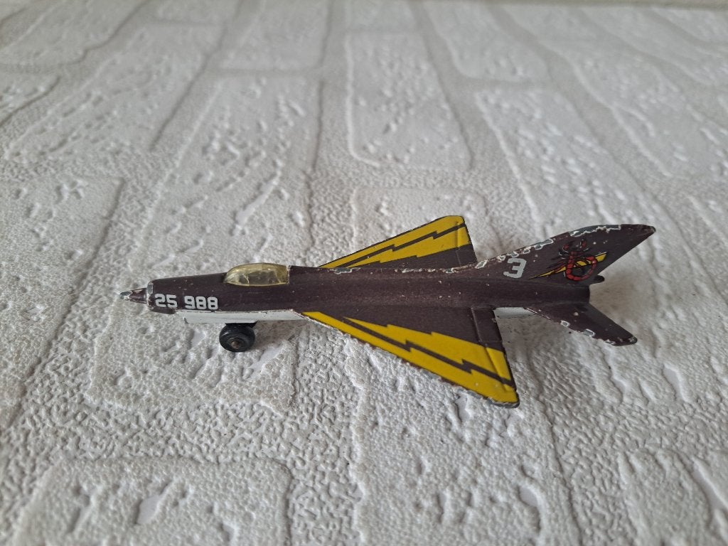 MIG 21 Straaljager Matchbox Sky Busters SB6 1989-1998, Verzamelen, Ophalen of Verzenden, Overige figuren, Gebruikt, Overige typen