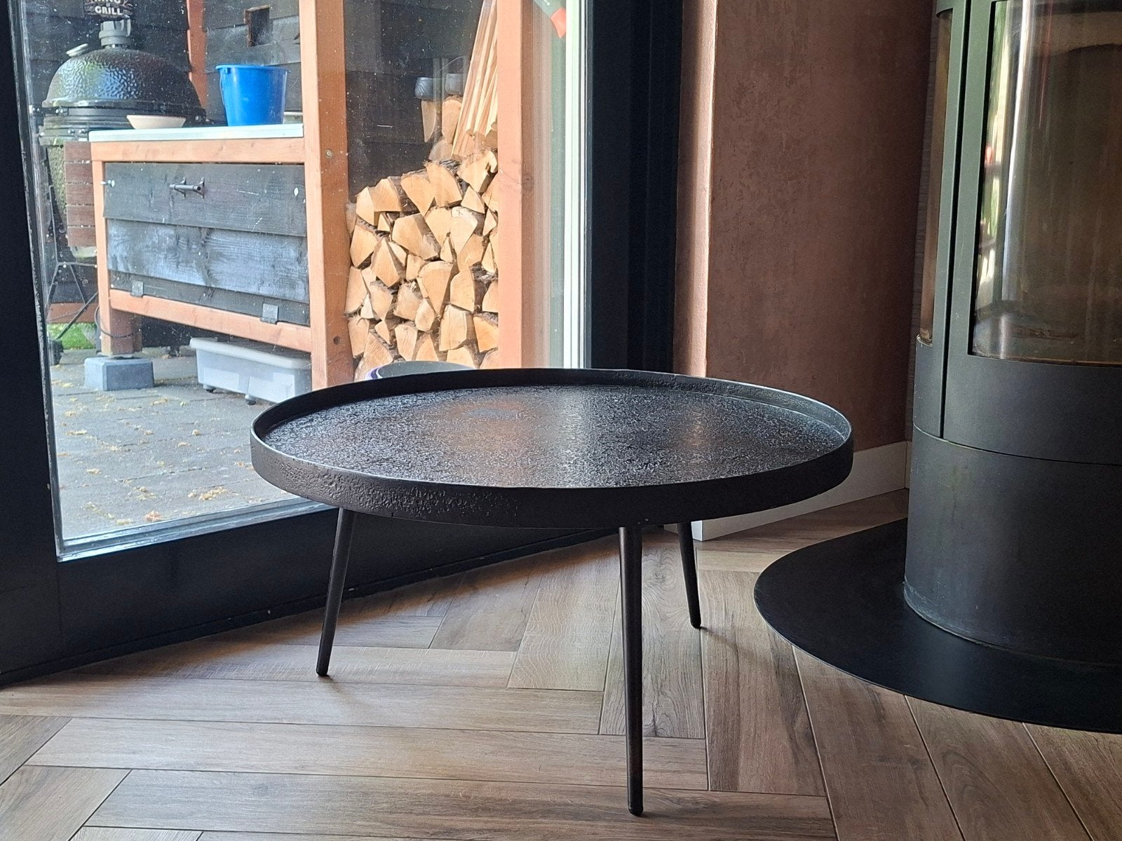 Salontafel van Woood, Ophalen, Gebruikt, 50 tot 100 cm, Rond