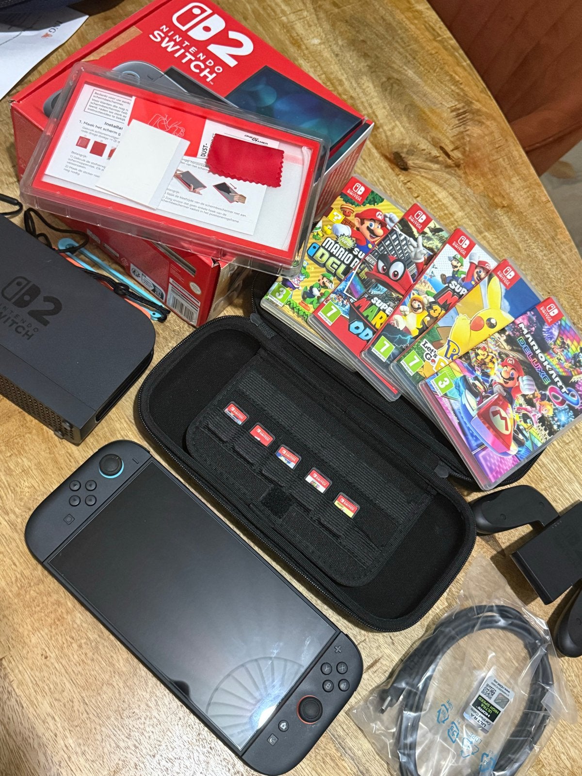 Nintendo Switch 2 met topgames: Mario Bros, Odyssey, RPG, Po, Spelcomputers en Games, Met 2 controllers, Ophalen of Verzenden