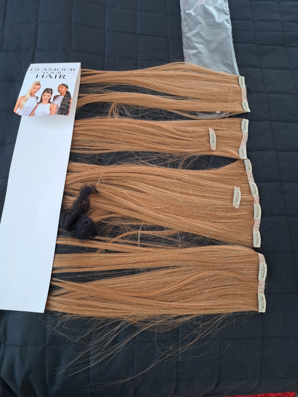 Glamour Your Hair Clip-in Extensions - Caramel Blond, Sieraden, Tassen en Uiterlijk, Uiterlijk | Haarverzorging, Nieuw, Pruik of Haarverlenging