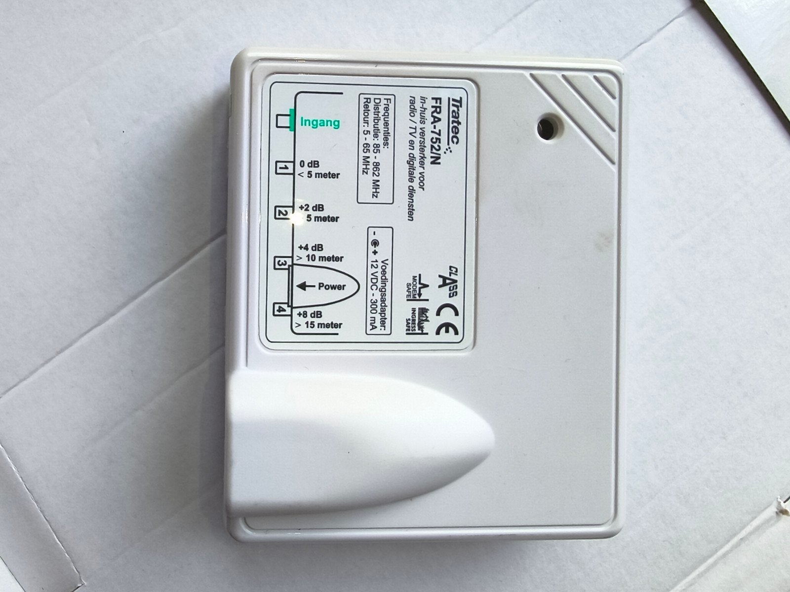 Tratec FRA-752/N In-huis coax versterker voor TV/radio, Ophalen of Verzenden, Zo goed als nieuw, Tv-kabel