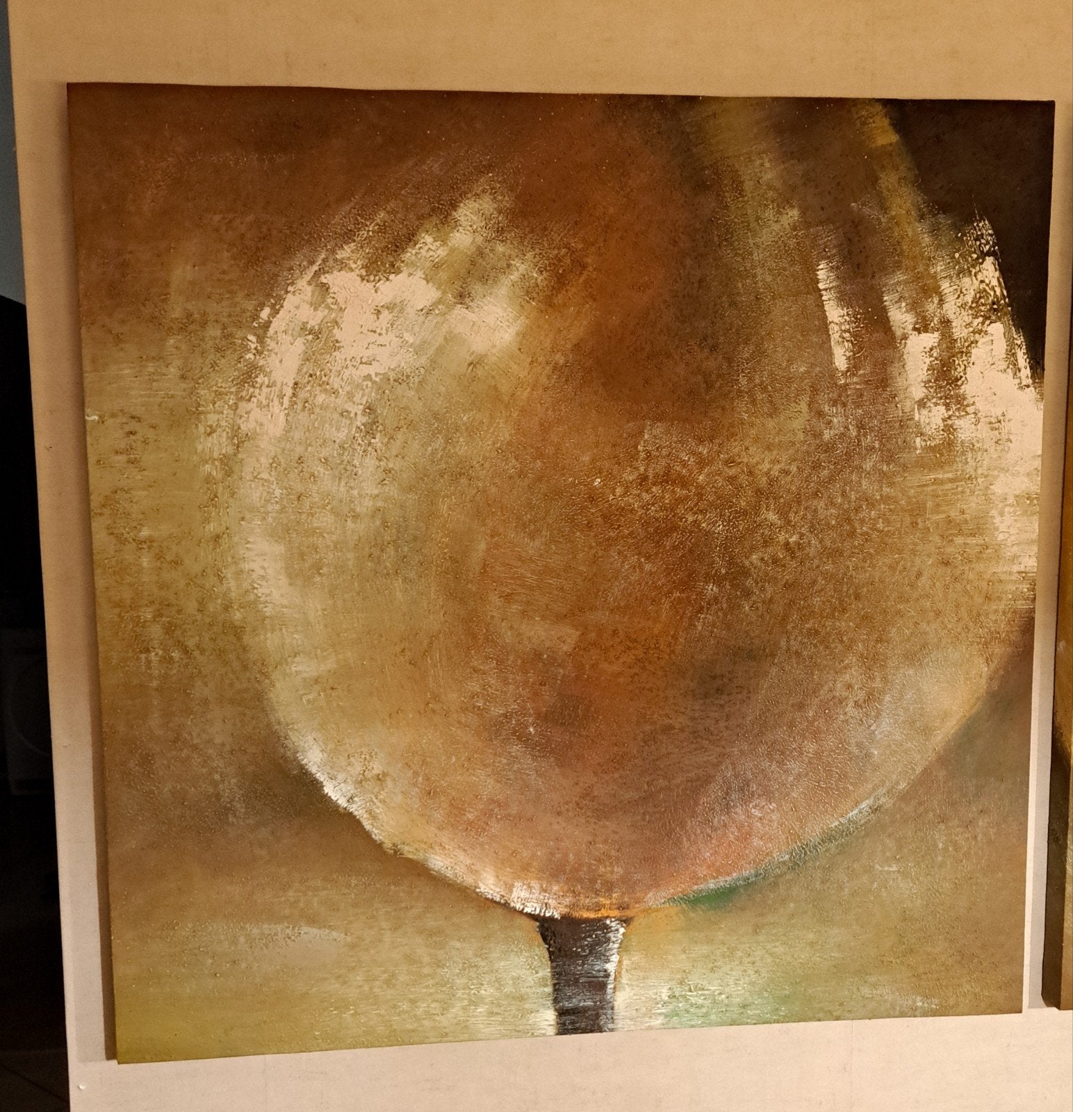Abstracte boom schilderijen - Set van 2, Abstract, Acrylverf, Ophalen of Verzenden, Met textuur