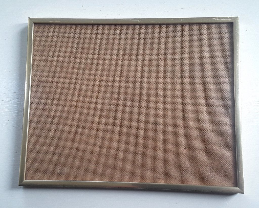Fotolijst met ontspiegelend glas - goudkleurig frame, Kunststof, Gebruikt, 24 cm, Ophalen of Verzenden