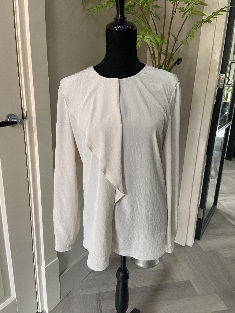 Kitkleurige blouse van Luisa Cerano - maat 42 - zgan, Kleding | Dames, Beige, Maat 42/44 (L), Ophalen of Verzenden, Zo goed als nieuw