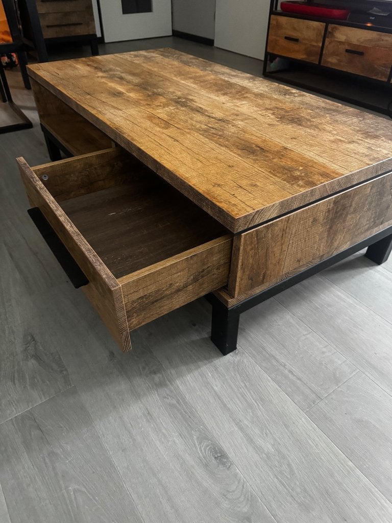 Salontafel hout, Ophalen, 100 tot 150 cm, 50 tot 100 cm, Zo goed als nieuw