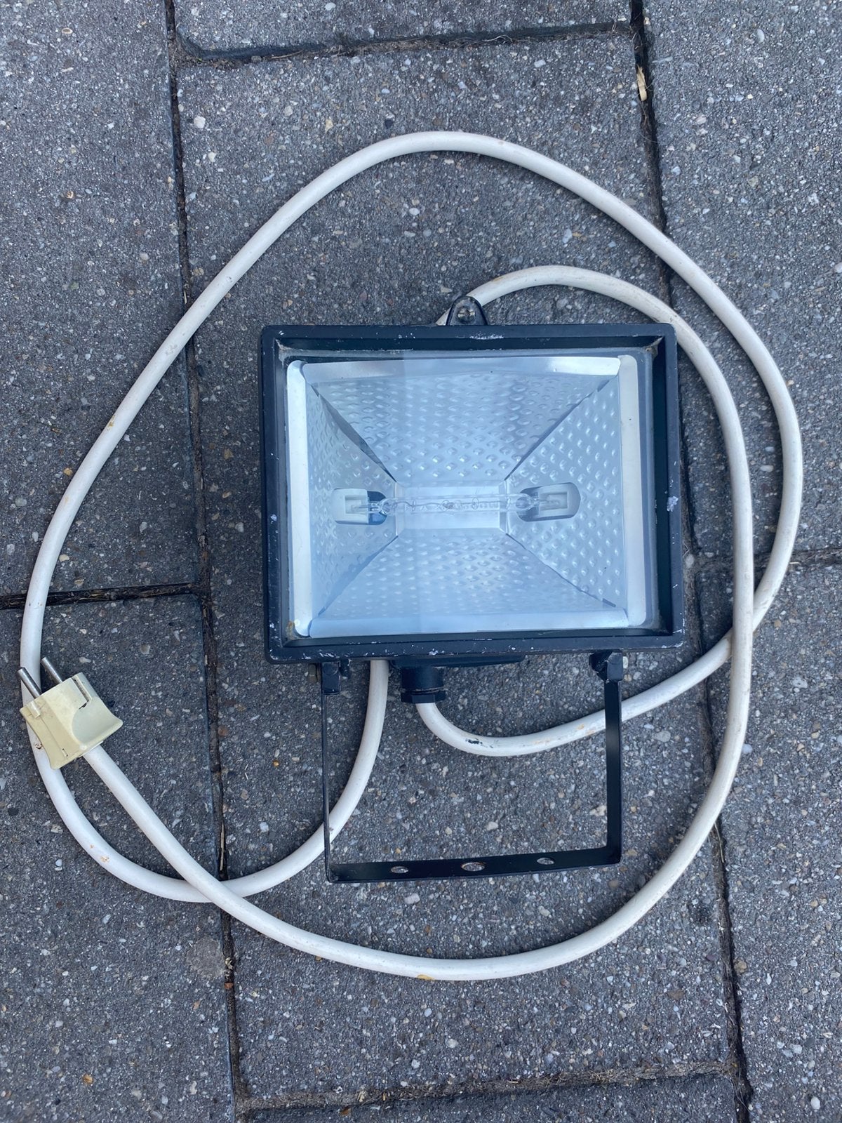 Massive halogeen bouwlamp / schijnwerper 500W IP44, Ophalen of Verzenden, Gebruikt, 500 watt of meer, Lamp