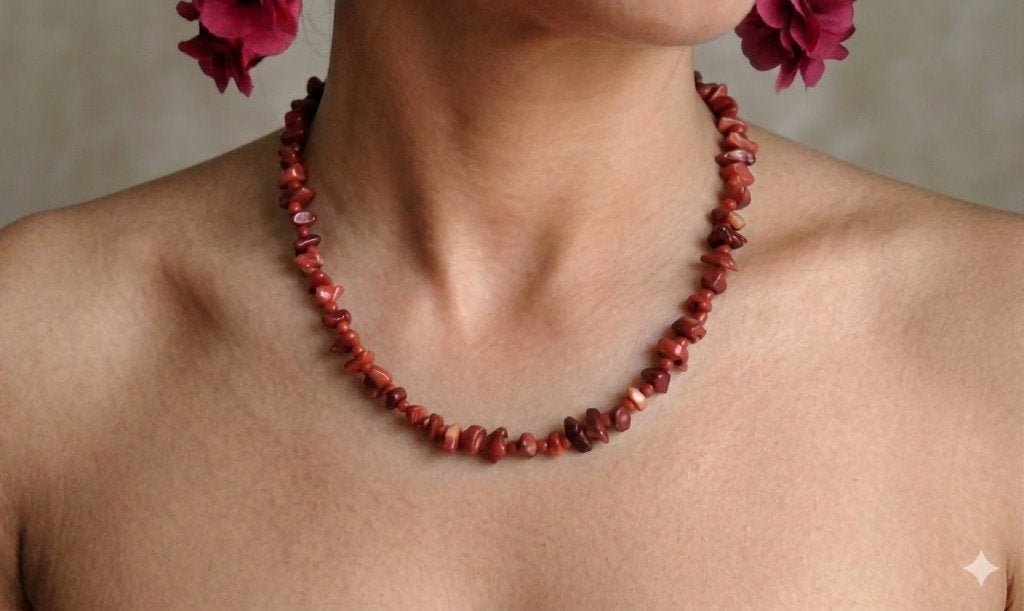 Prachtige Rode ketting van Authentieke Bloedkoralen Zilver, Sieraden, Tassen en Uiterlijk, Kettingen, Nieuw, Ophalen of Verzenden