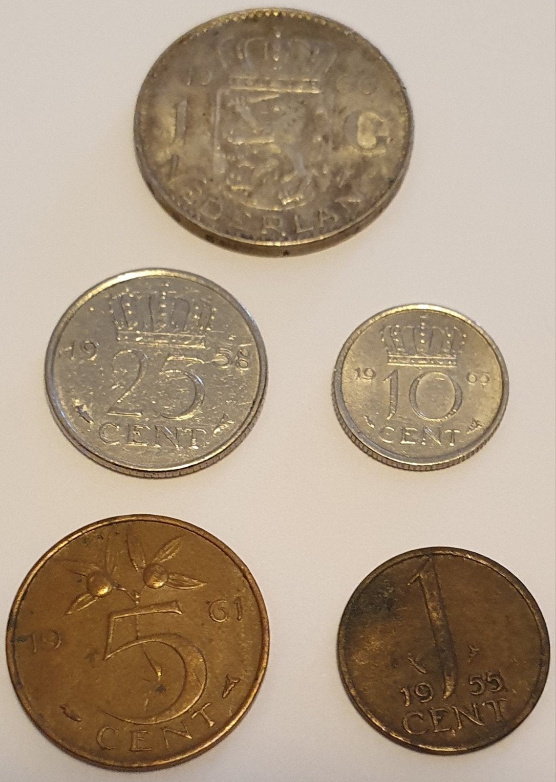 Set Nederlandse guldens en centen Koningin Juliana, Ophalen of Verzenden, Koningin Juliana, Overige waardes, Setje