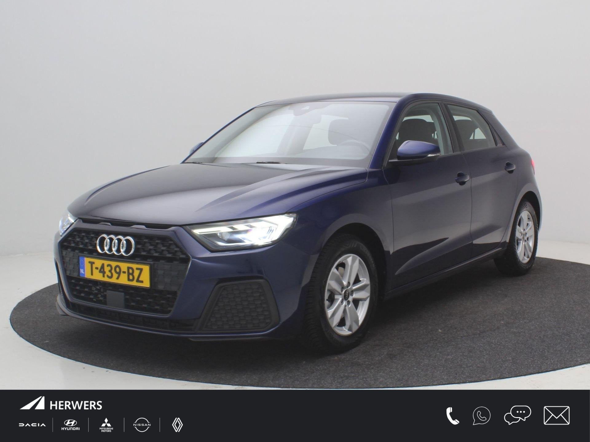 Audi A1 Sportback 30 TFSI Pro Line 110PK Automaat / Digitaal, Stof, LED verlichting, Blauw, 49 €/maand