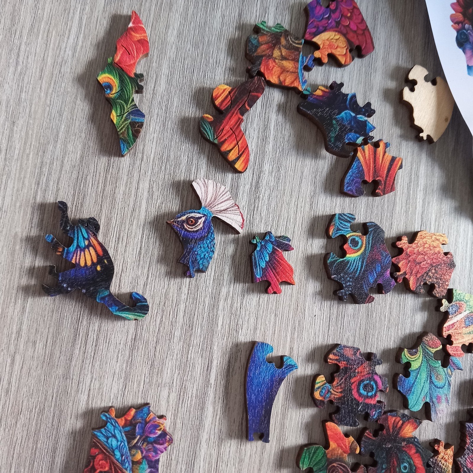 23 Houten Legpuzzels A3/A4 met Afwijkende Stukjes, Ophalen, Minder dan 500 stukjes, Zo goed als nieuw