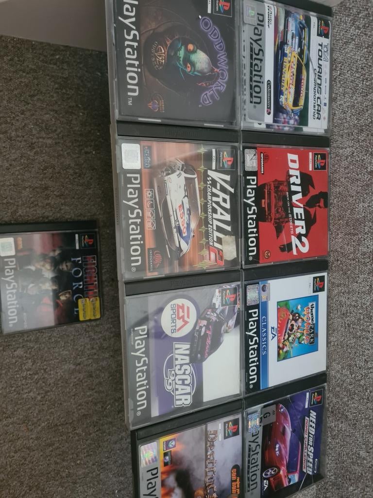 Ps1 spelcomputer spellen, Spelcomputers en Games, Games | Sony PlayStation 1, Gebruikt, 1 speler, Racen en Vliegen, Ophalen of Verzenden
