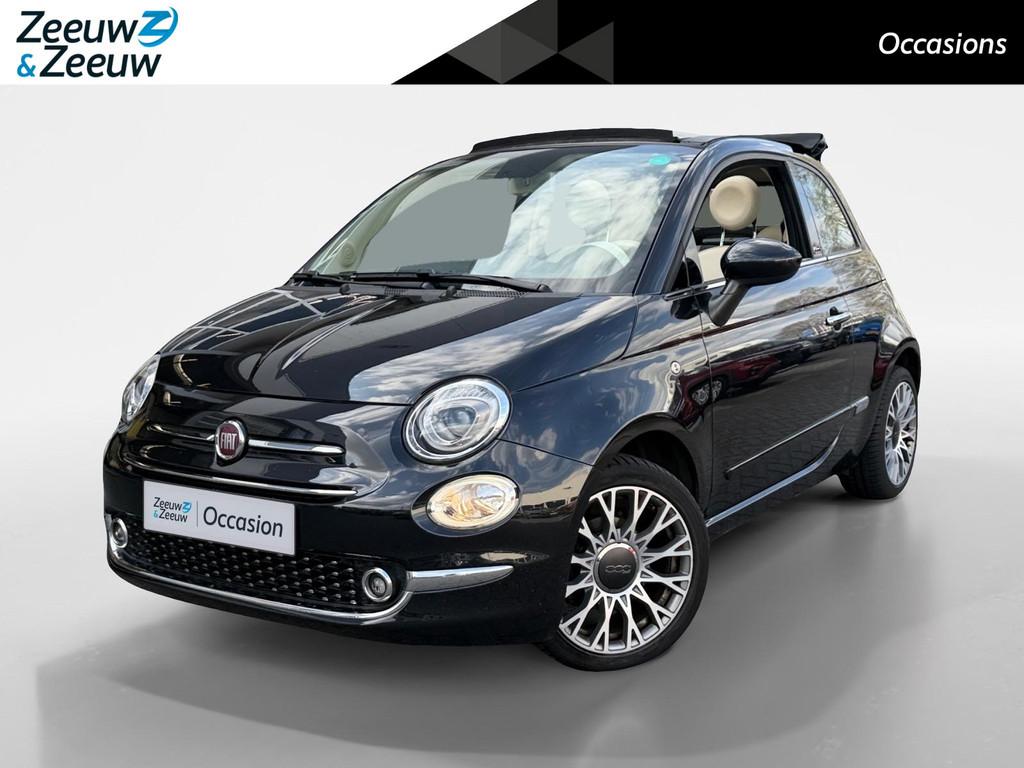 Fiat 500 C 0.9 TwinAir Turbo Lounge Cabrio | CruiseControl |, 12 maanden, Stof, Gebruikt, Zwart