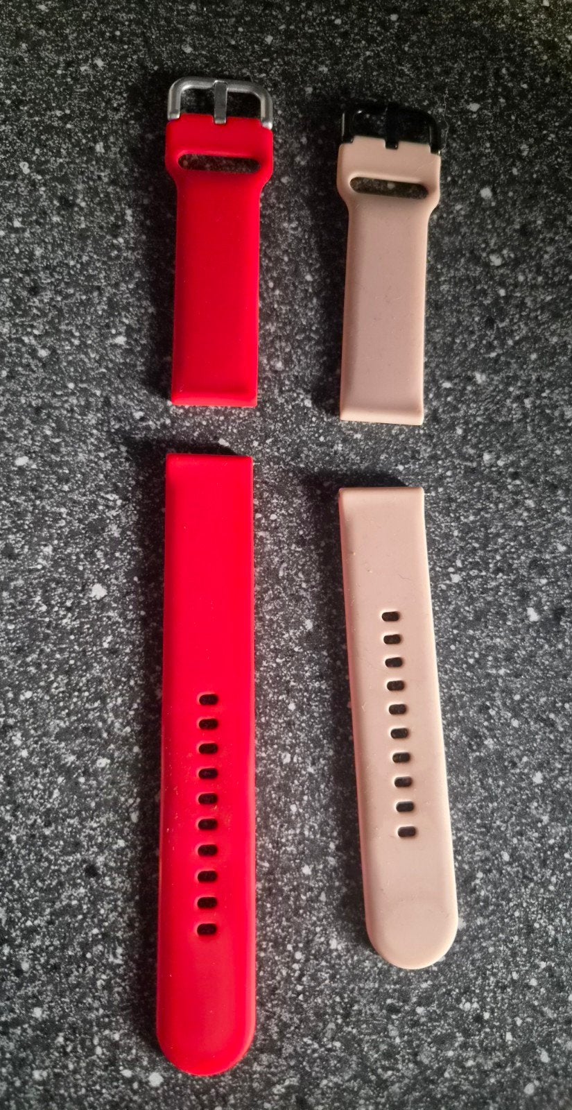 Samsung Galaxy Watch bandjes  20mm Zalm roze - Rood, Ophalen of Verzenden, Zo goed als nieuw, Bandje