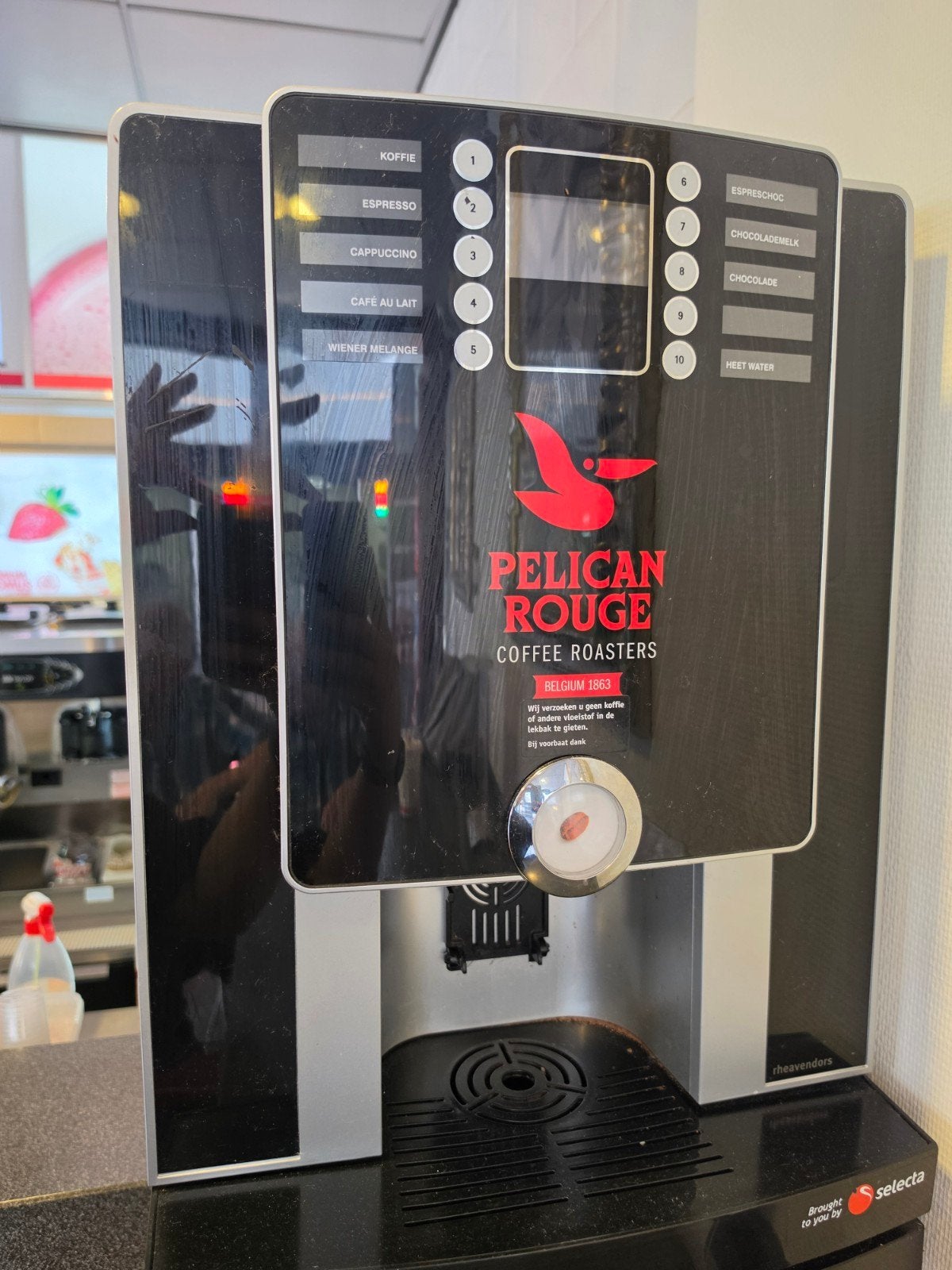 Pelican Rouge Koffiemachine - Recent onderhoud gehad, Witgoed en Apparatuur, Koffiezetapparaten, Gebruikt, 10 kopjes of meer, Koffiemachine