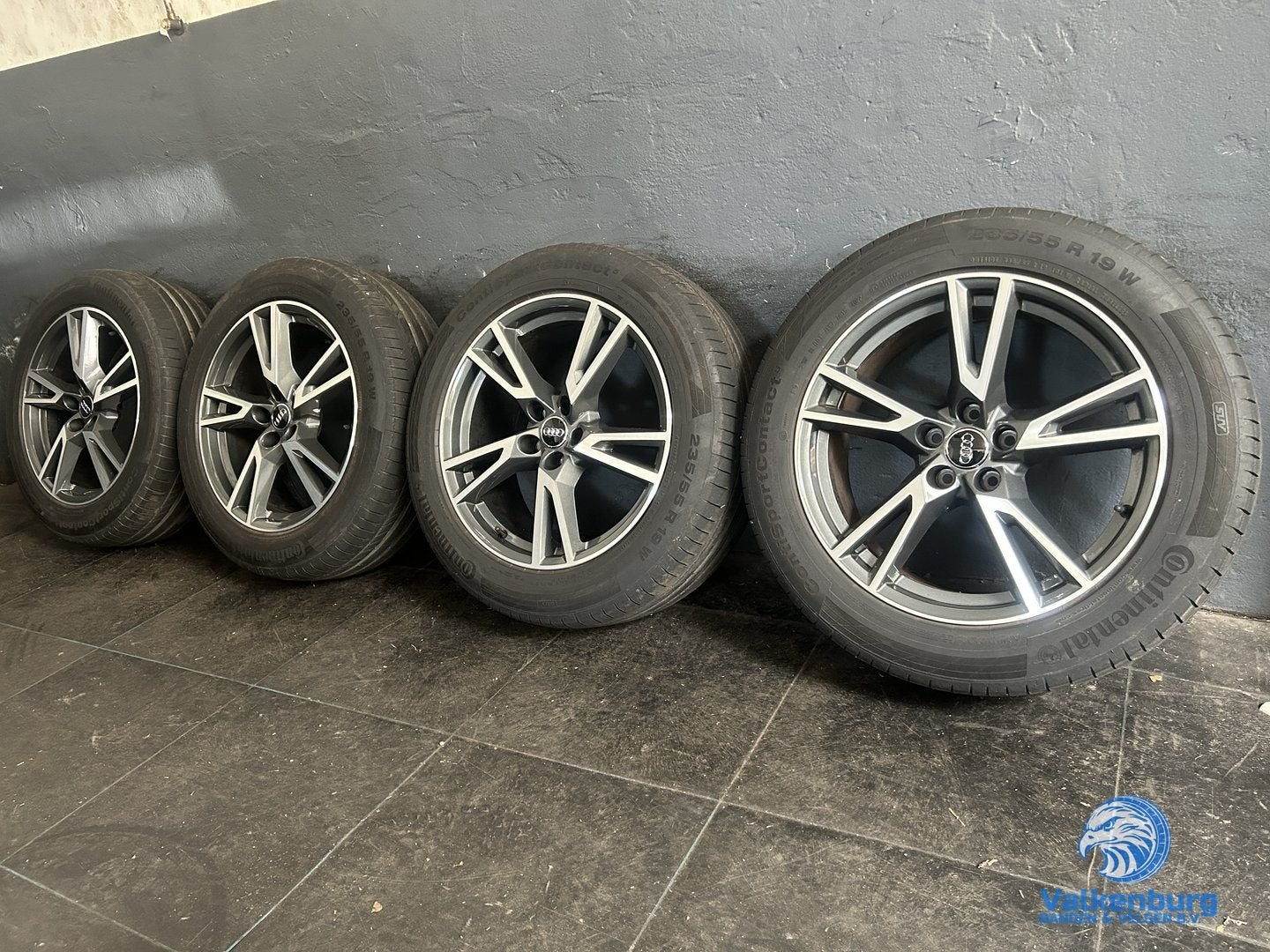 6-7mm! Originele Audi Q5 SQ5 80A 19 inch antraciete velgen 5