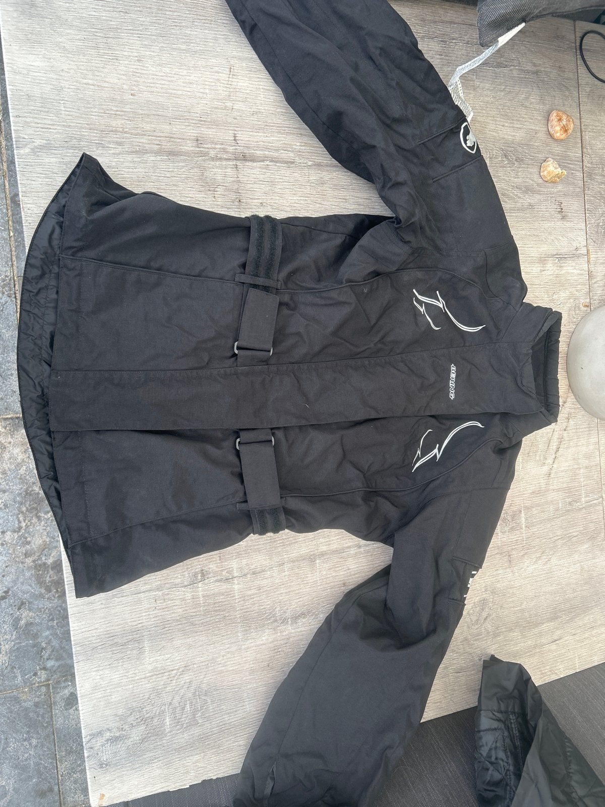 Bering motorjas textiel zwart - kinder, Motoren, Kleding | Motorkleding, Ophalen of Verzenden, Tweedehands, Kinderen, Jas | textiel