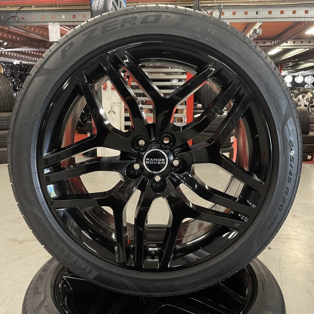 20" Range Rover Evoque velgen + Pirelli PZ4 + TPMS, Auto-onderdelen, Niet ingevuld, 245 mm, Banden en Velgen, Niet ingevuld