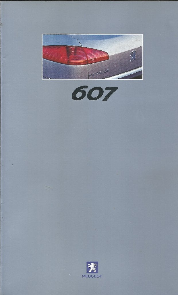Nederlandstalige brochure van de Peugeot 607, Verzenden, Zo goed als nieuw, Peugeot