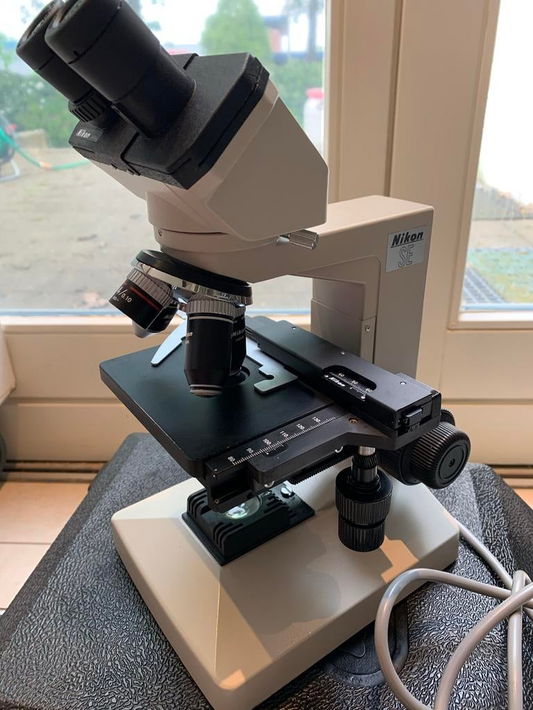 Nikon SE professionele microscoop voor microbiologie, Audio, Tv en Foto, Optische apparatuur | Microscopen, Ophalen of Verzenden