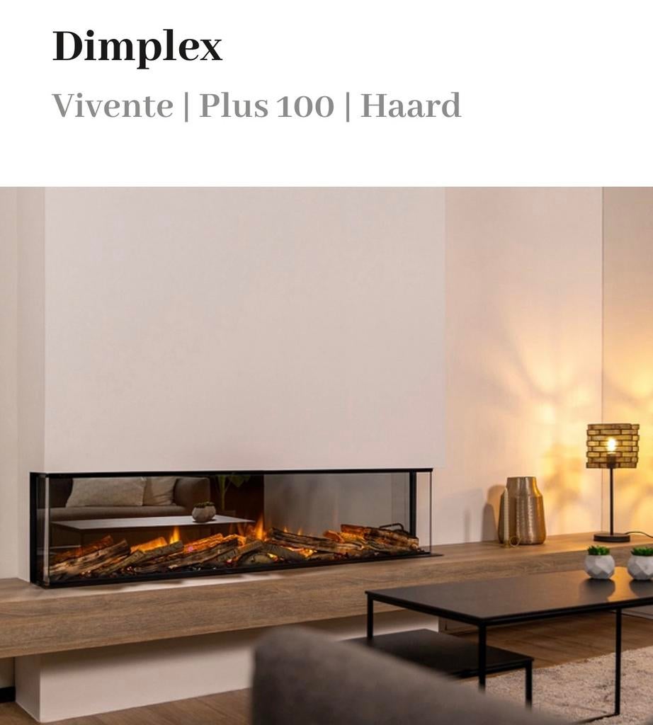 Dimplex Vivente Plus, Ophalen of Verzenden, Zo goed als nieuw, Vrijstaande haard, Elektrische haard