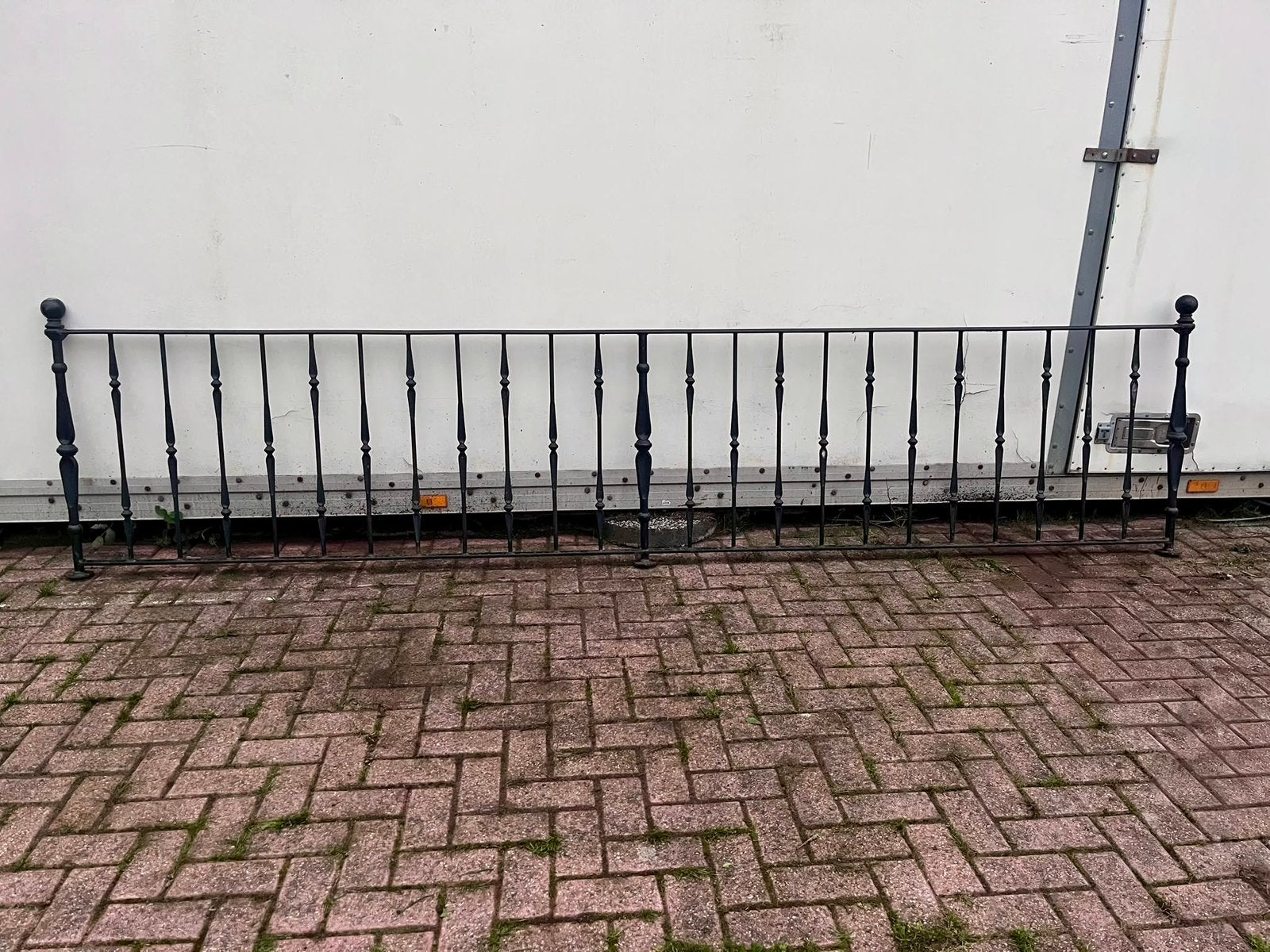 Mooi oud smeedijzeren sierhekwerk – ca. 3,80 meter, Ophalen