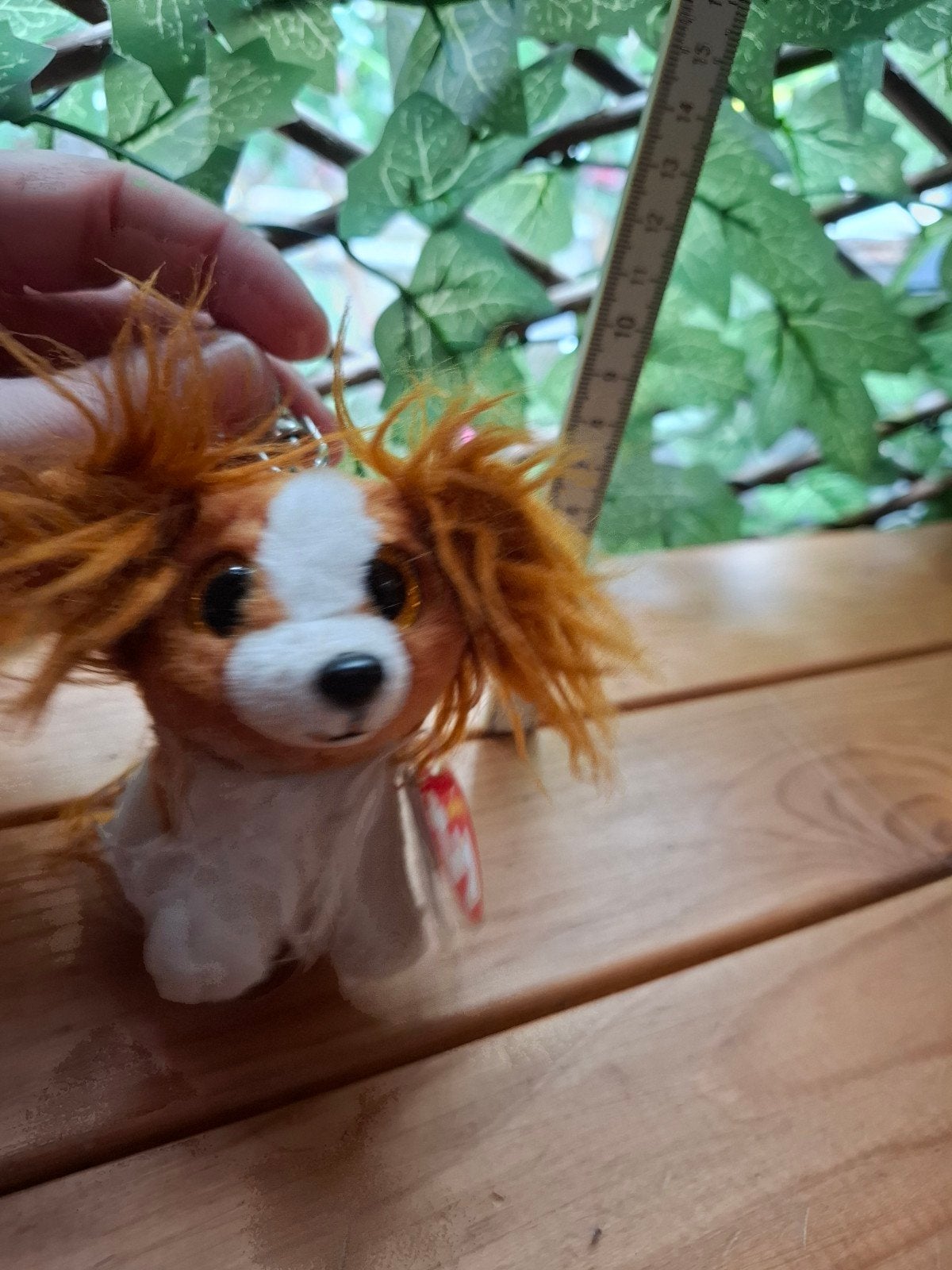 TY Beanie Babies sleutelhanger Barks de puppy, Ophalen of Verzenden, Zo goed als nieuw
