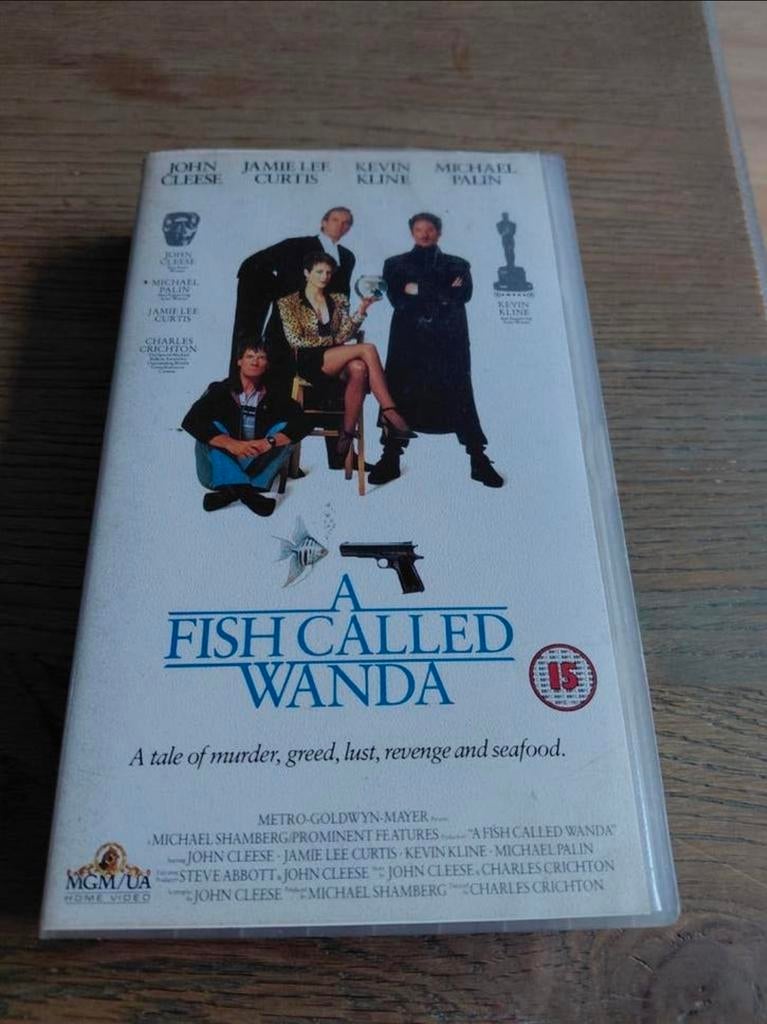 A Fish Called Wanda videoband. Engelse band., Vanaf 12 jaar, Ophalen of Verzenden, Gebruikt, Komedie