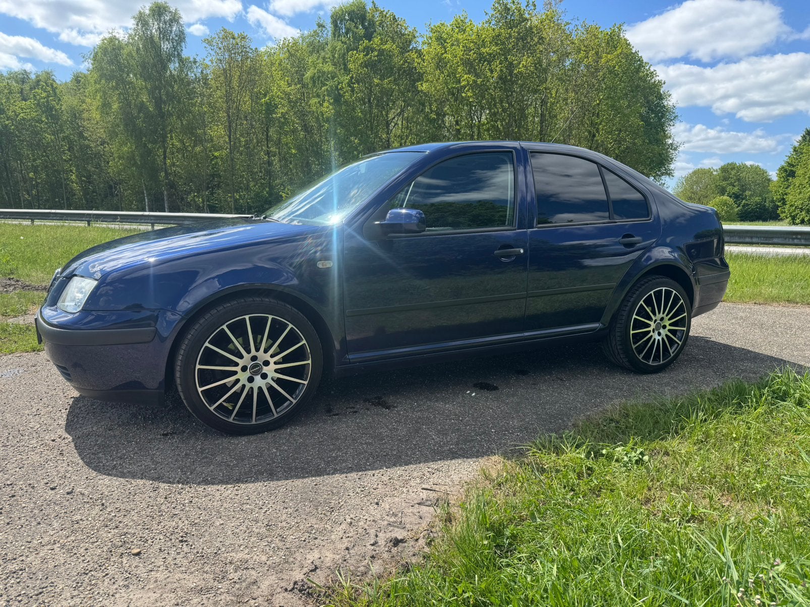 18” Borbet velgen met stoeprandschade  incl zomerbanden., Ophalen, Gebruikt