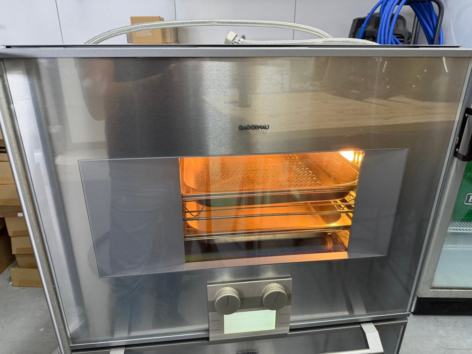 Gaggenau BS270110 stoom oven. Weinig gebruikt zeer netjes, Ophalen, 45 tot 50 cm, Stoom, Inbouw
