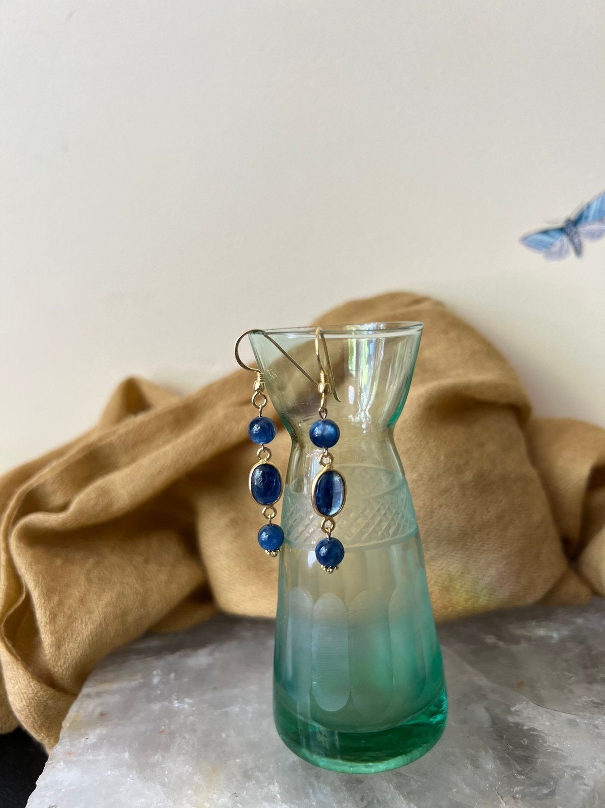 Kyaniet beschermt intuïtie hoge trilling magie inzicht uniek, Blauw, Magnolia11, Nieuw, Ophalen of Verzenden