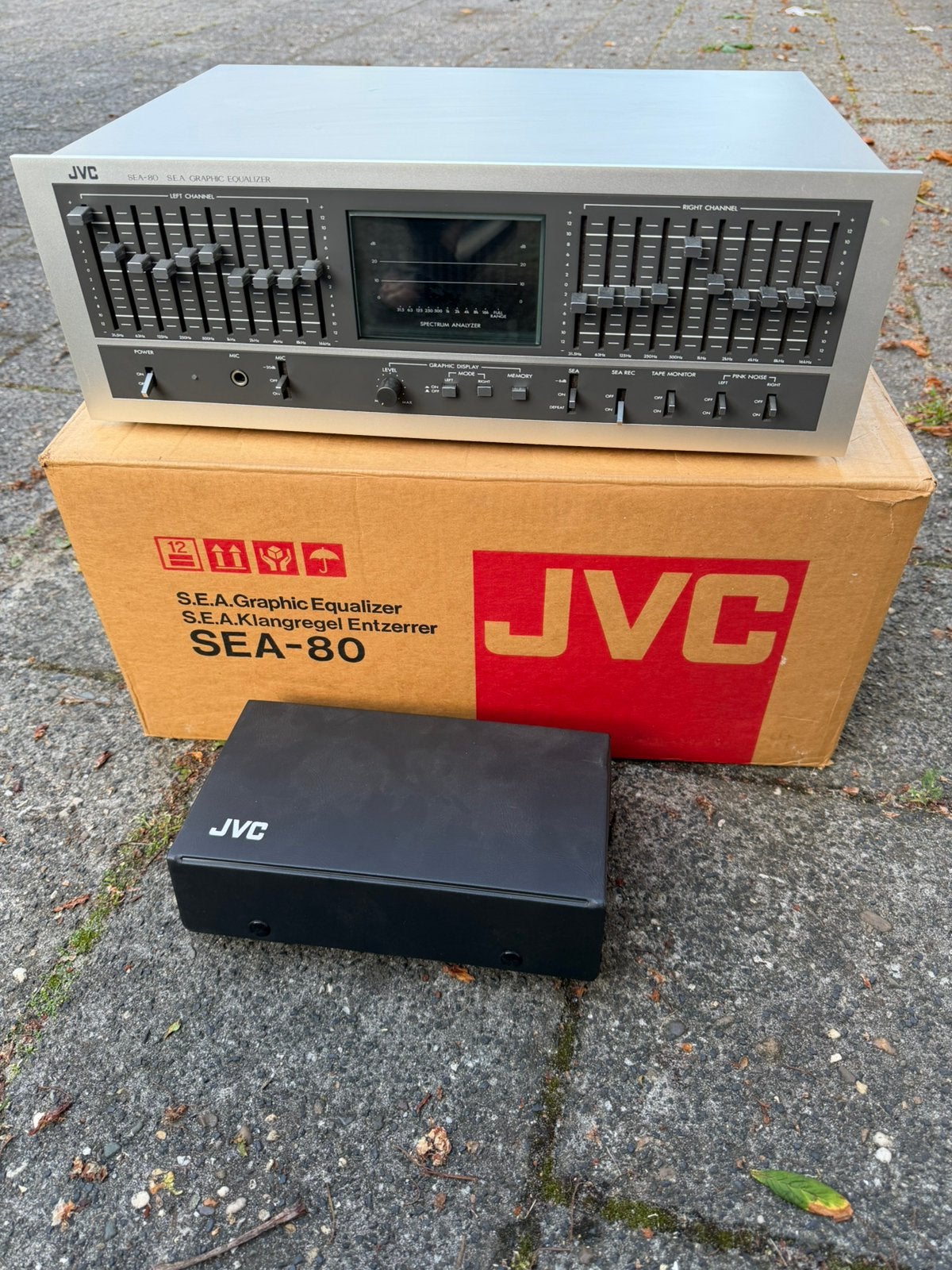 JVC SEA 80 equalizer met MU S80 microfoon nieuw in doos, Ophalen of Verzenden, Zo goed als nieuw, Equalizer