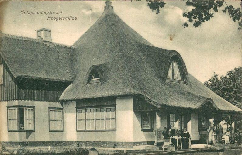 Hoogersmilde - Ontspanningslocaal, Verzamelen, Ansichtkaarten | Nederland, Ophalen of Verzenden, Voor 1920, Gelopen, Drenthe