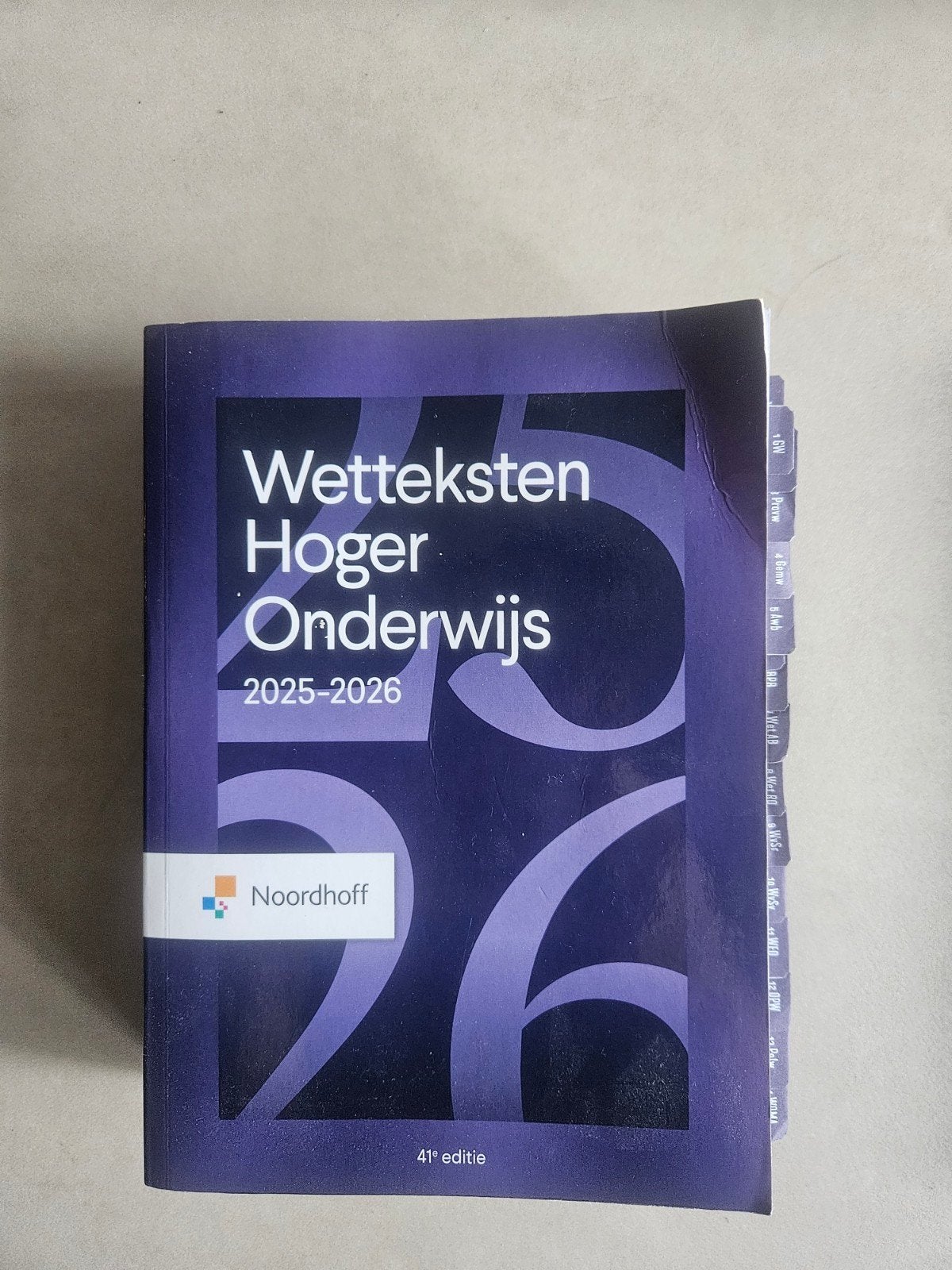 Wetteksten Hoger Onderwijs 2025-2026 - Noordhoff, Boeken, Studieboeken en Cursussen, Noordhoff, Zo goed als nieuw, Gamma, HBO