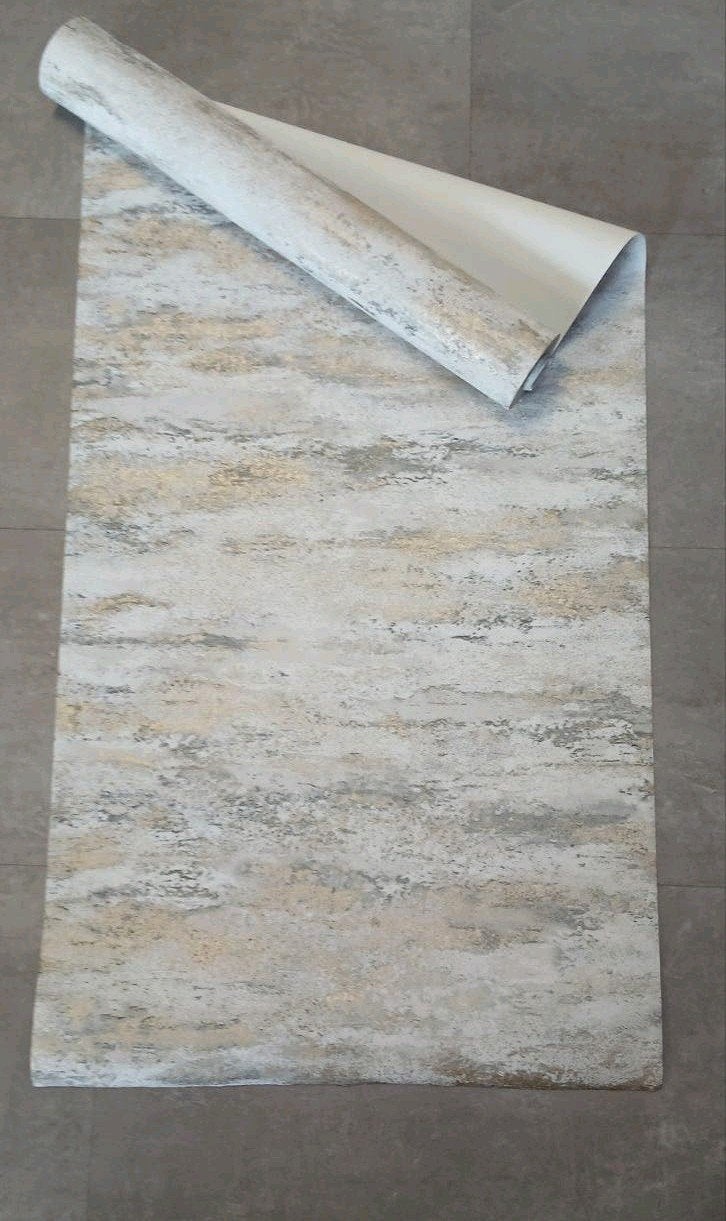 AS Creation behang betonlook goud 39041-5, Wit, Info@wemekampschildersbedrijf.nl, Ophalen of Verzenden, Vliesbehang