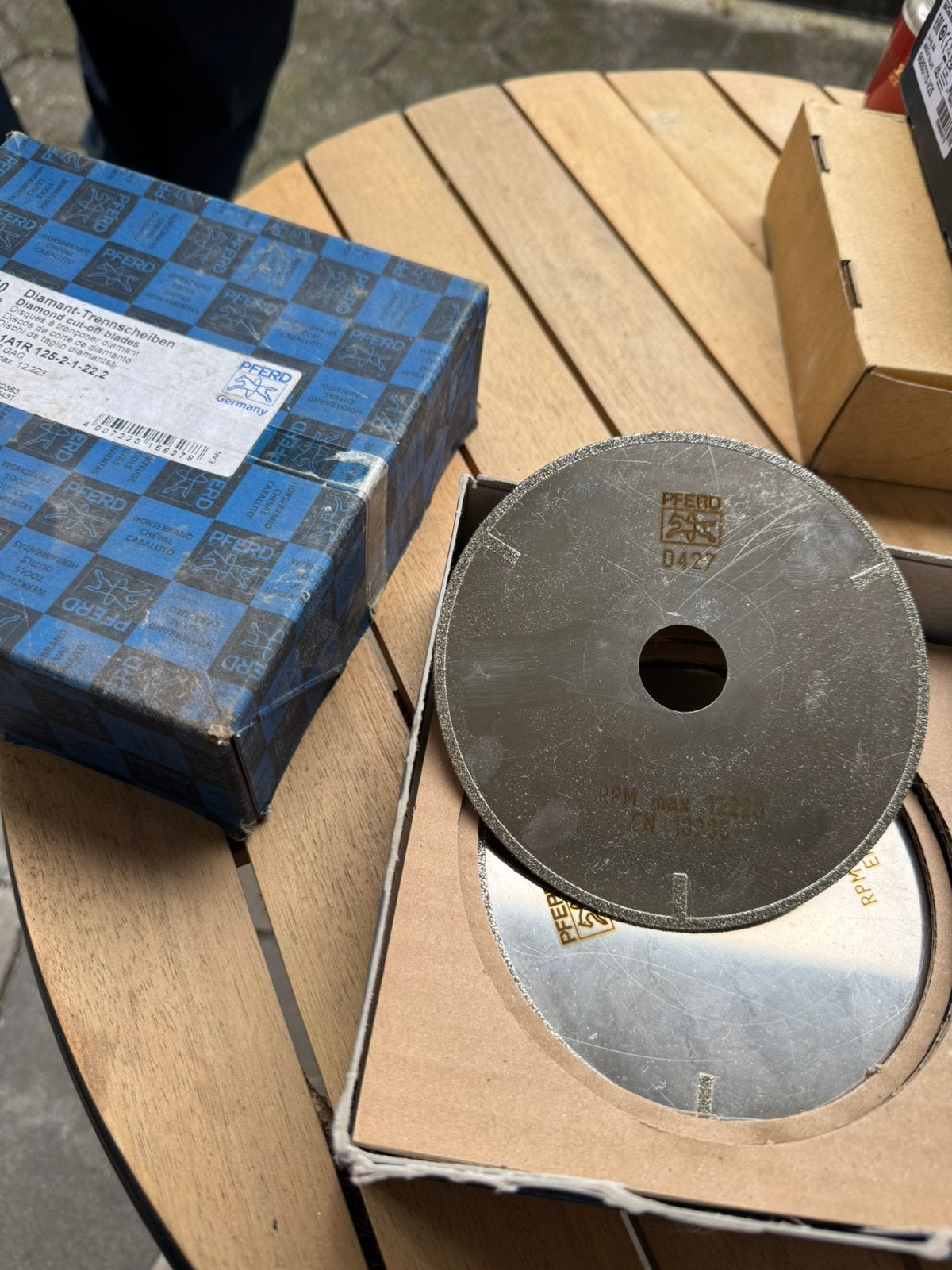 Pferd Diamant doorslijpschijven, Doe-het-zelf en Verbouw, Ophalen of Verzenden, Zo goed als nieuw, Kraan