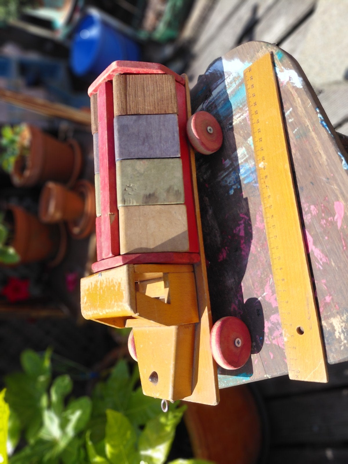 houten 50/60ties auto, Ophalen of Verzenden, Gebruikt, Overige typen