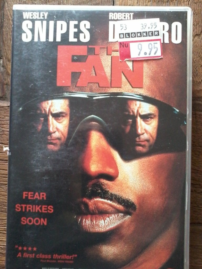 VHS The Fan met Robert De Niro & Wesley Snipes ( Jola ), Cd's en Dvd's, VHS | Film, Nederlands ondertiteld, Engels, Vanaf 16 jaar