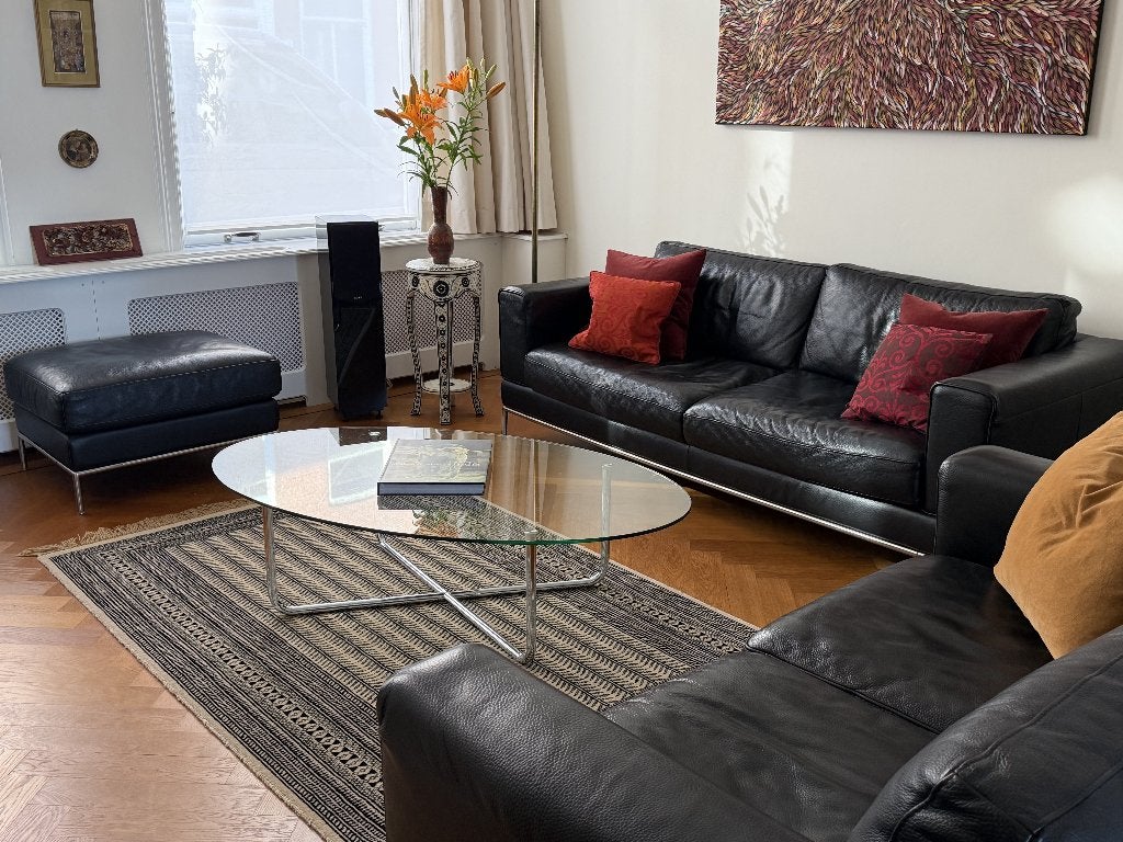 Retro Bank, Huis en Inrichting, Banken | Bankstellen, 75 tot 100 cm, Ophalen of Verzenden, Zo goed als nieuw, Rechte bank