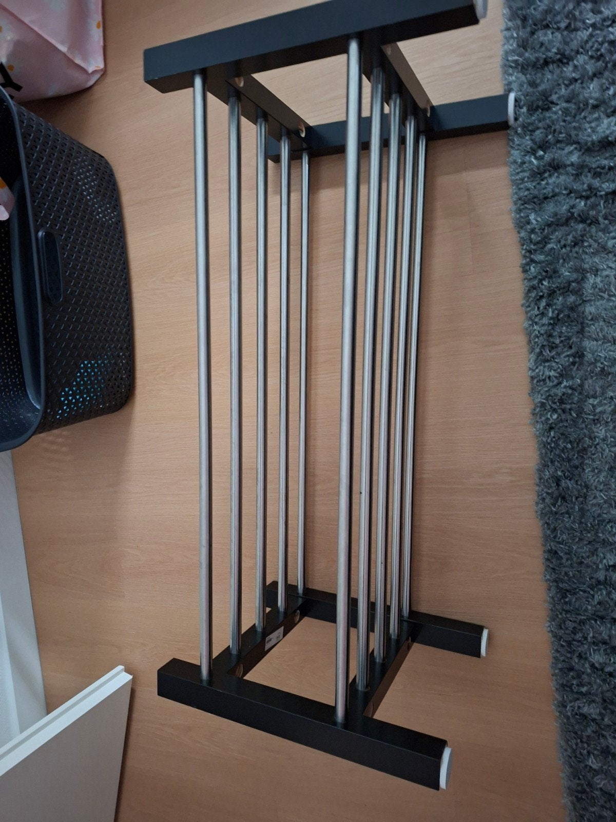 schoenen rek - Zwart met metalen staven, Huis en Inrichting, Ophalen