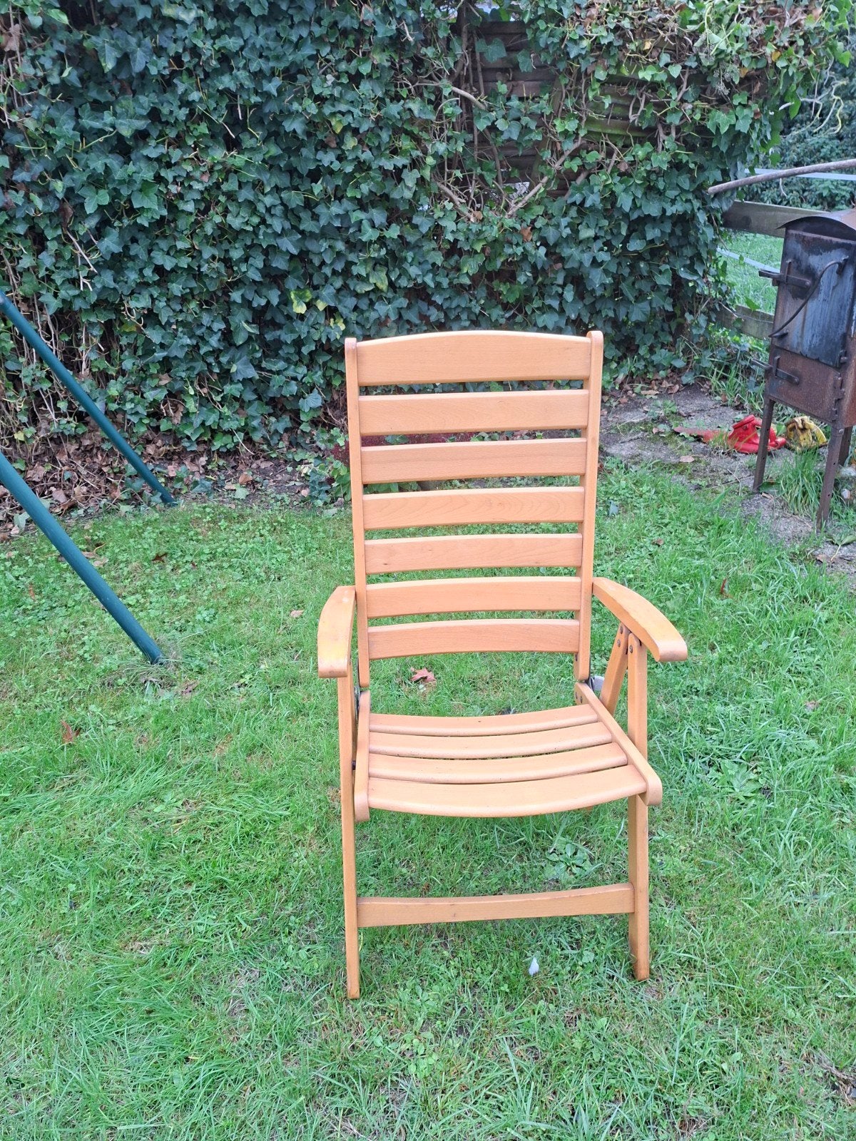 gratis 4 houten tuinstoelen, Ophalen, Hout
