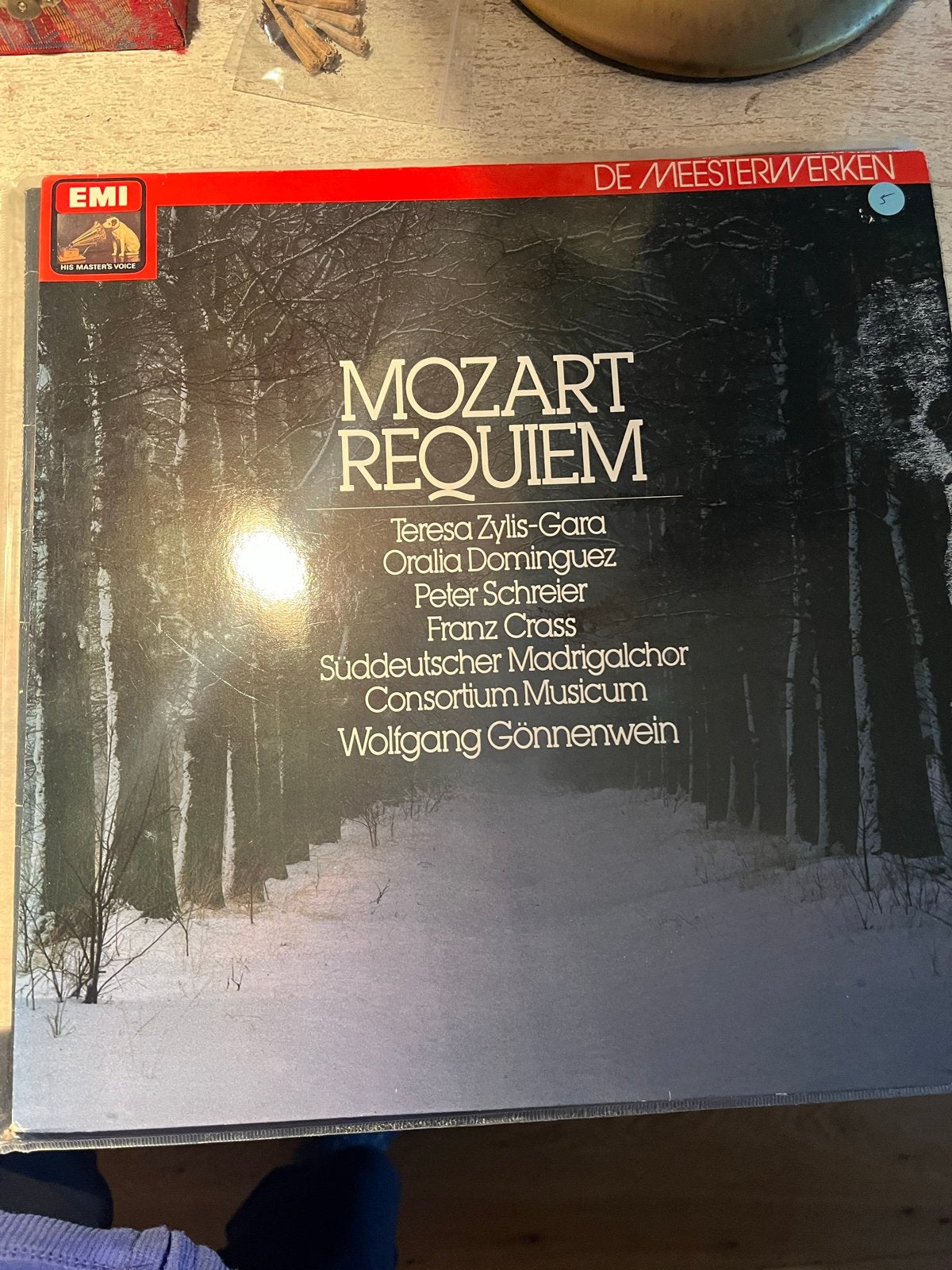 Mozart Requiem - De Meesterwerken (EMI) LP, Gebruikt, Mozart, Requiem, Ophalen of Verzenden