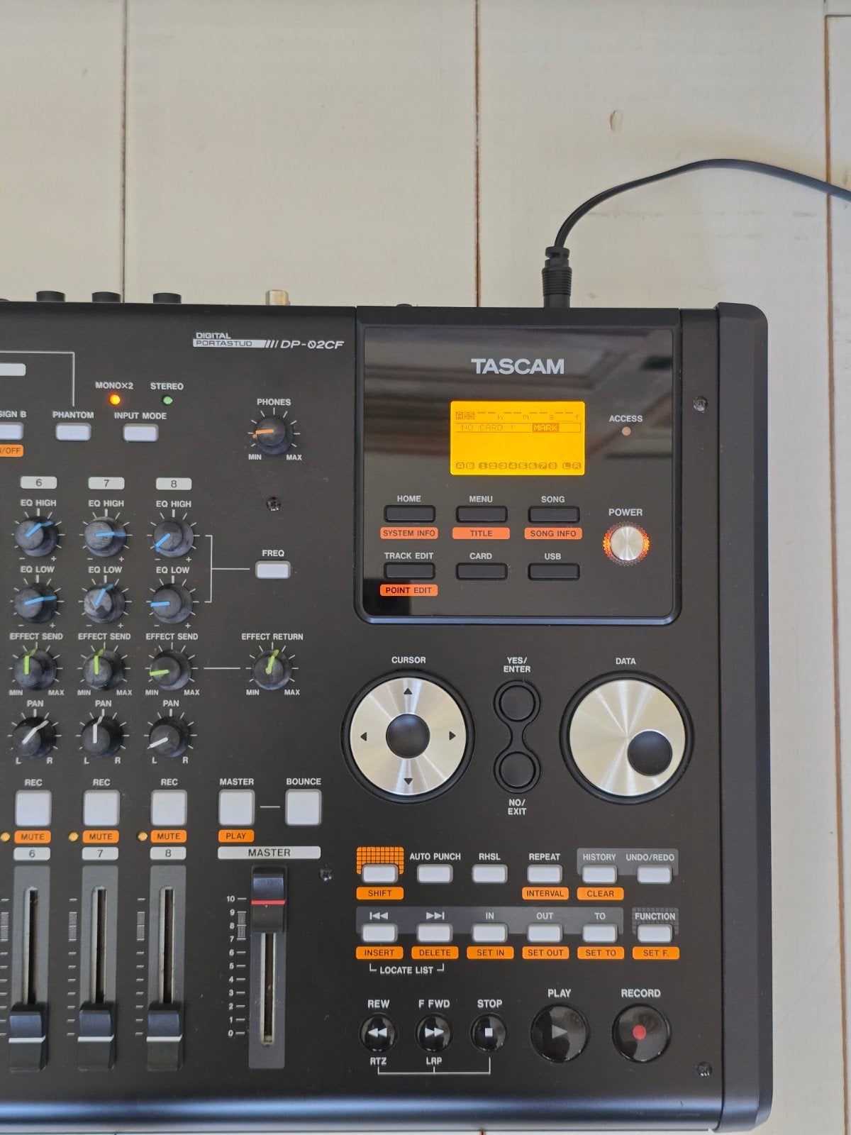TASCAM DP-02CF – 8-track digitale Portastudio, Ophalen, Zo goed als nieuw, 20 kanalen of meer, Microfooningang