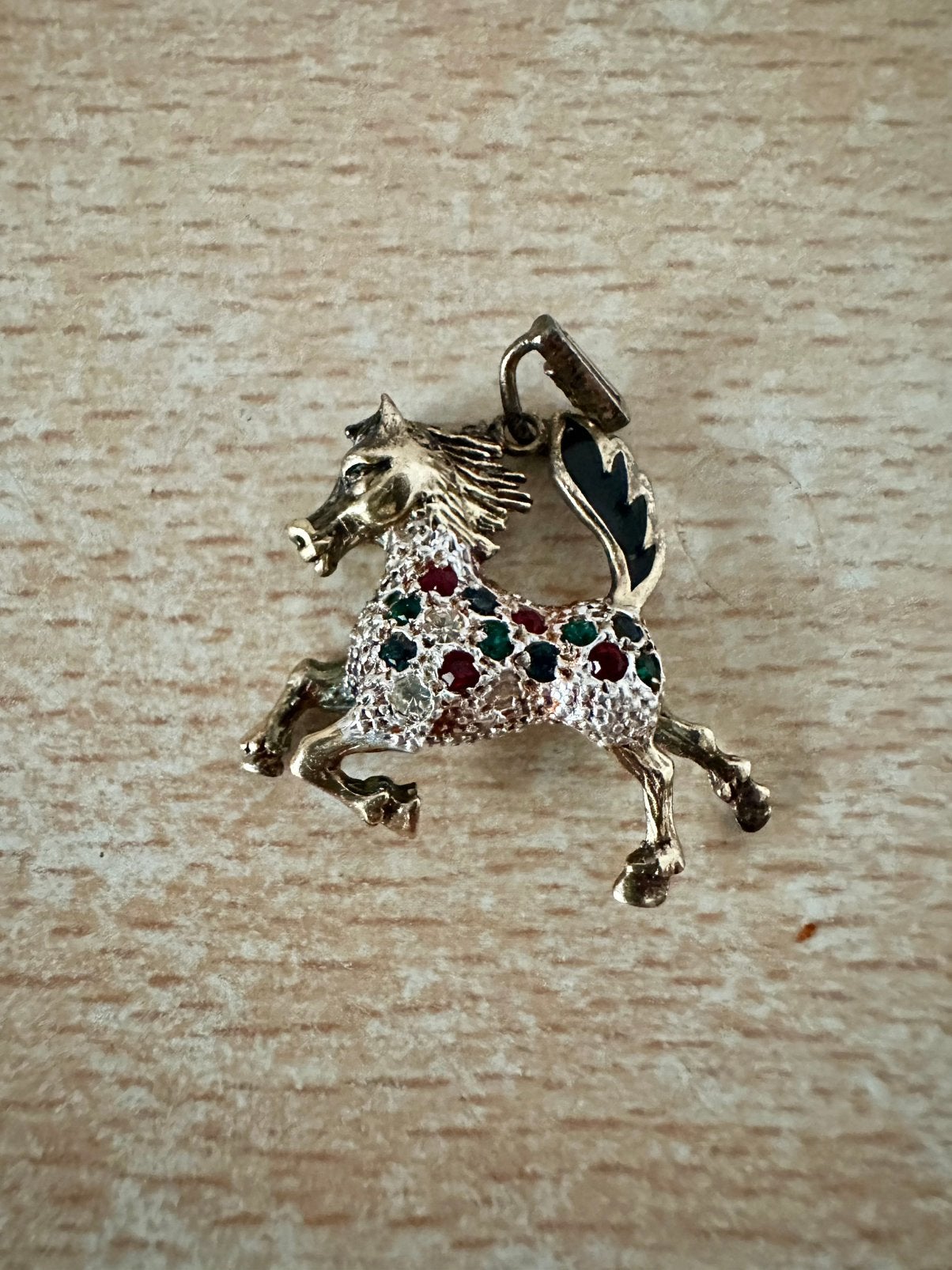 Mooi hangertje paardje gemerkt 925, Ophalen of Verzenden, Zo goed als nieuw, Overige kleuren, Zilver