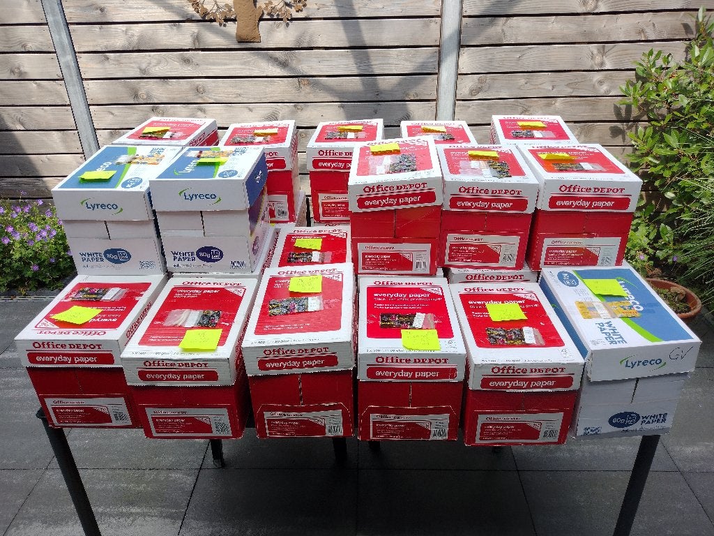Smyrna, héél veel, en bedrukt stramien, Ophalen, Zo goed als nieuw